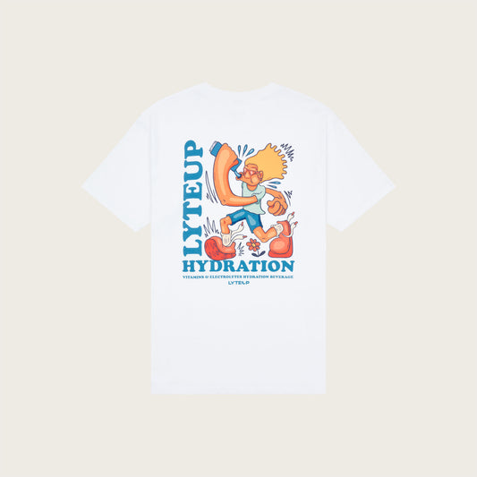 Vitamins & Electrolytes Hydration Beverage T-Shirt - Sky Blue